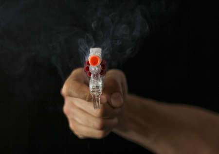 toy gunの写真素材