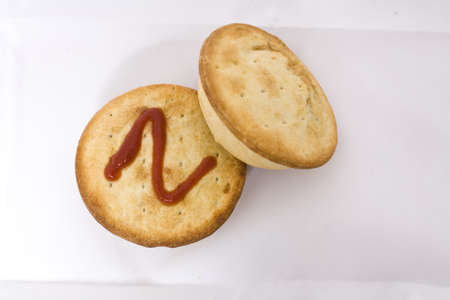 Meat Pie with sauceの写真素材