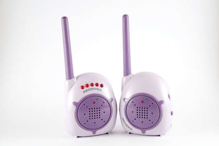 baby walkie-talkie isolated on white backgroundの写真素材