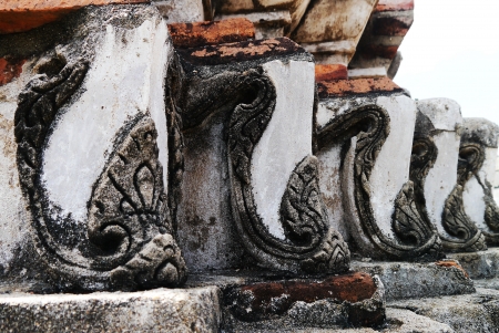 Stucco decoration on the pagodaの写真素材
