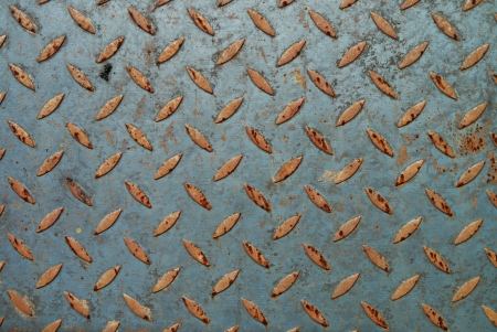 Background of metal diamond plate in silver color  の写真素材