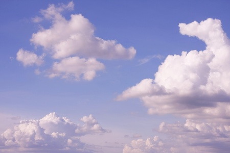 Beautiful blue sky and cloudsの写真素材