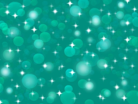 abstract bluish green background glitter lightsの写真素材