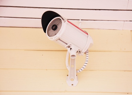 Security Camera,CCTV on wall