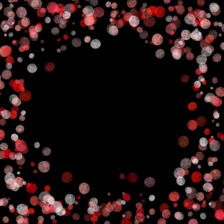 red bokeh on black background  Elegant abstract light background circular red,grey bokeh,christmas lightの写真素材