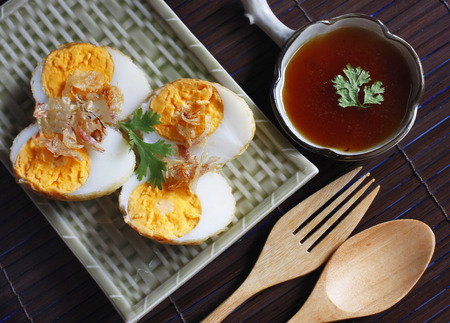 Thai food Akelokeki with pepper and onions.の写真素材