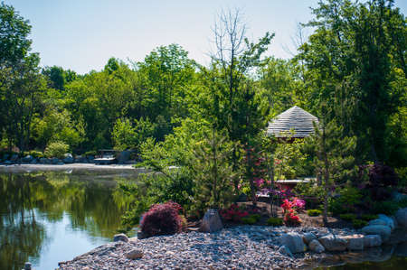Grand Rapids, MI - May 130 2016: Beautiful calm scene in the Meijer Gardensのeditorial素材