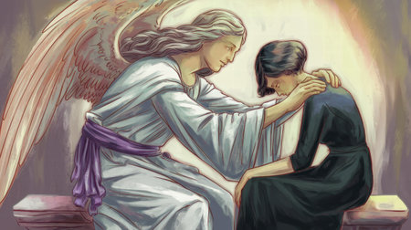 Celestial Figure Providing Comfort to the Grievingの素材