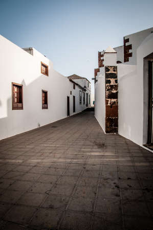 old street in Lazaroteの写真素材