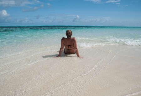 girl on the beachの写真素材