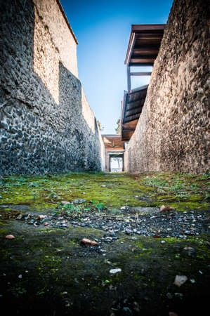 pompeii streetの写真素材