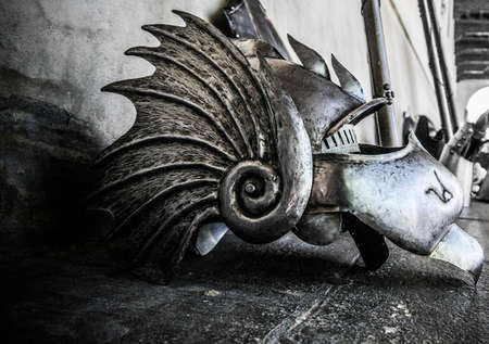 helmet armor Palio di Ferraraの写真素材