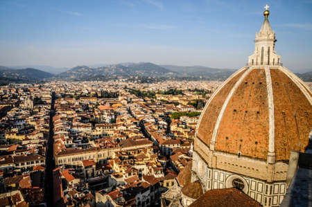 view from the bell tower of florenceの写真素材