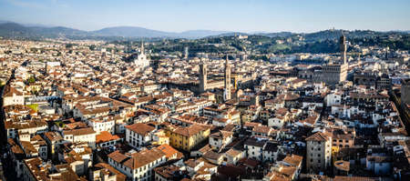 panorama of Florence from campanileの写真素材