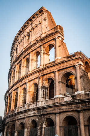 rome coliseum in winter