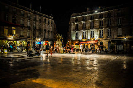 square burgundy eveningの写真素材