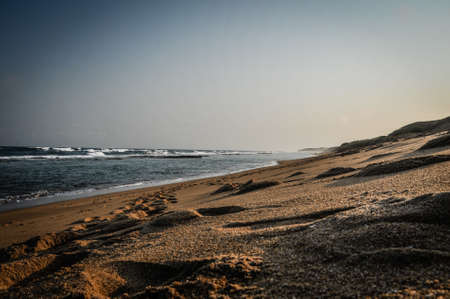 Mozambique coast at sunsetの写真素材