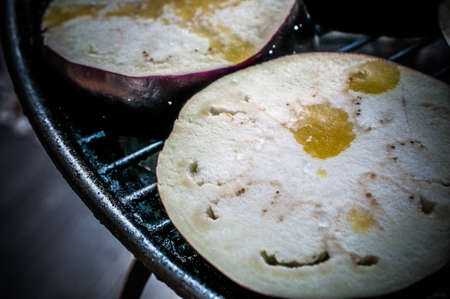 grilled eggplantの写真素材