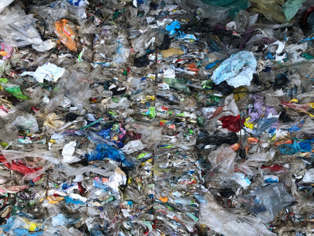 plastic garbageの写真素材