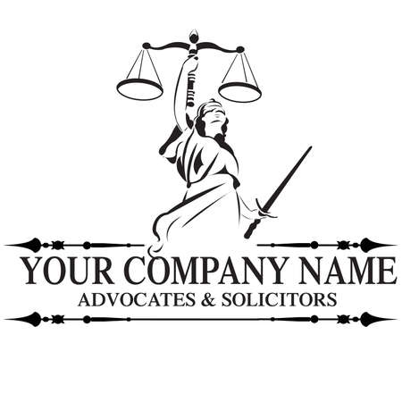 Lawyer firm logoのイラスト素材