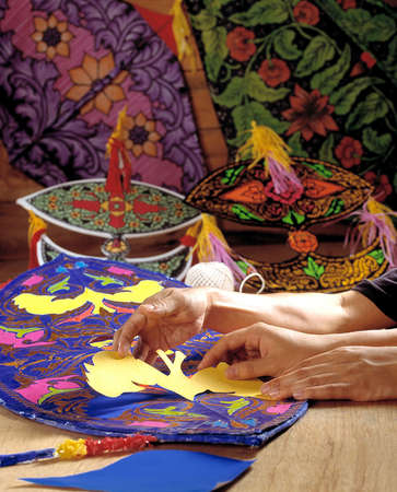 kite,traditional kite.の写真素材