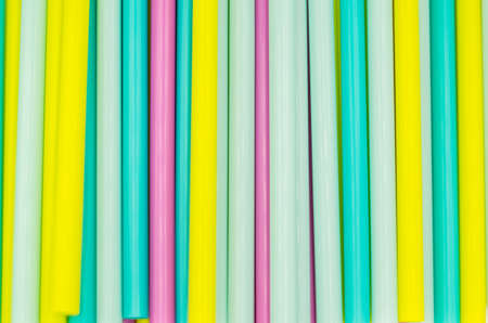 colorful drinking sipping straws wall paper backgroundの写真素材