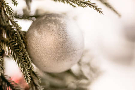 Merry Christmas concept. Christmas tree decorationの写真素材