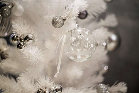 christmas tree ball decoration. merry christmas conceptの写真素材