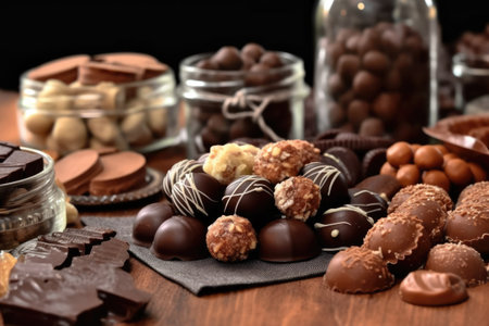 chocolate sweets , AI Generativeの素材