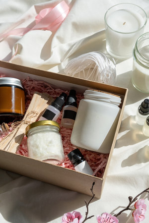 Candle DIY gift box with soy wax, candle, wickes and essential oil for candle crafting. Hobbies and...