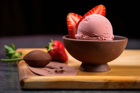 Delicious sweet milkshake in glass jar with cream. ai generatedの素材