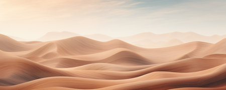 Colorful contours of sand dunes. abstract landscape with desert dunes. ai generatedの素材