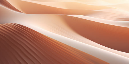 Colorful contours of sand dunes. abstract landscape with desert dunes. ai generatedの素材