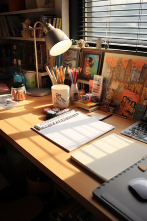 professional creative graphic designer desk. ai generatedの素材