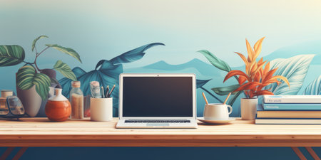 professional creative graphic designer desk. ai generatedの素材
