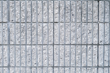 Brick wall with gray brick, gray background outdoor wall