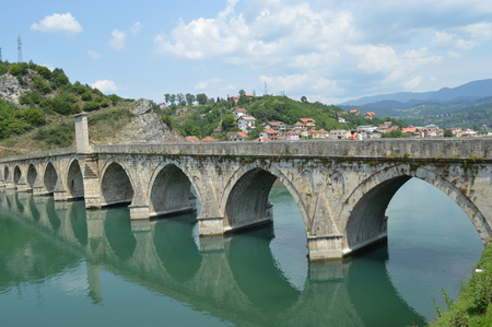 Old Bridge on the Drinaの写真素材