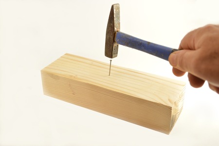 Hammer isolated on white background.の写真素材