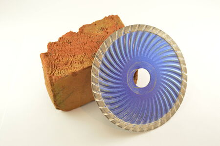 Diamond discs for cutting stoneの写真素材