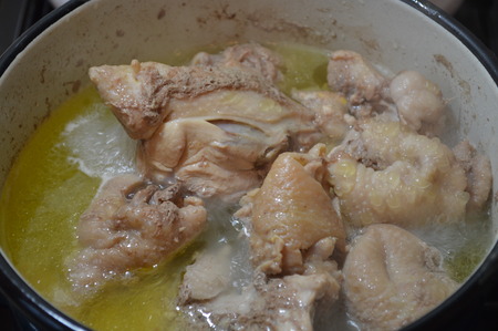Cooking food on the stoveの写真素材
