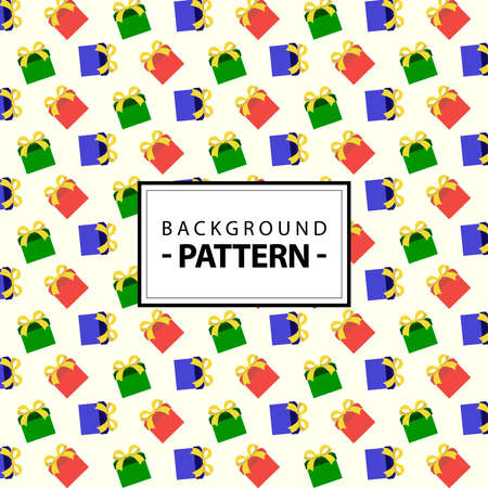 Vector pattern new year giftsのイラスト素材