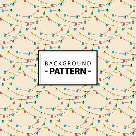 Vector pattern christmas garlands for backgroundのイラスト素材