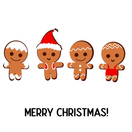 Hand drawing christmas cookies merry christmasのイラスト素材