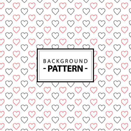Elegant pattern for valentine's day. Perfect for your ideas, prints, textures, etc.のイラスト素材