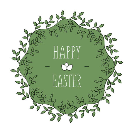 Easter holiday greeting card vector, illustration, drawing, print.のイラスト素材