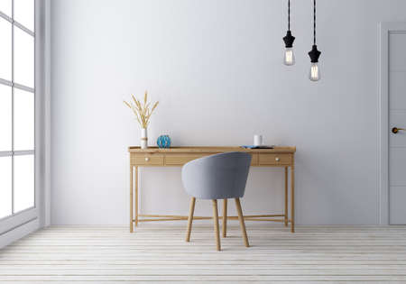 3d rendering, Indoor pictures exhibit wall productsの写真素材