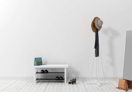 3d illustration, Interior pictures with entrance dresserの写真素材