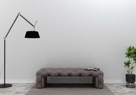 3d illustration, Interior pictures with entrance dresserの写真素材