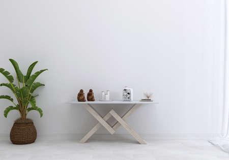 3d illustration, Interior pictures with entrance dresserの写真素材