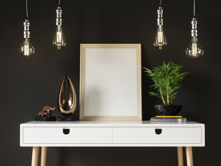 Poster area where you can display your Desse Design Paintingsの写真素材